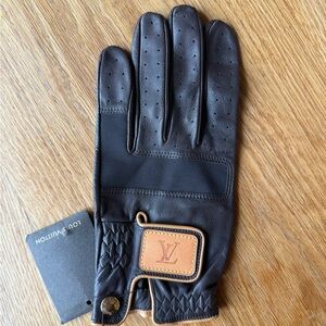 NWT Louis Vuitton Brown Leather Golf Glove